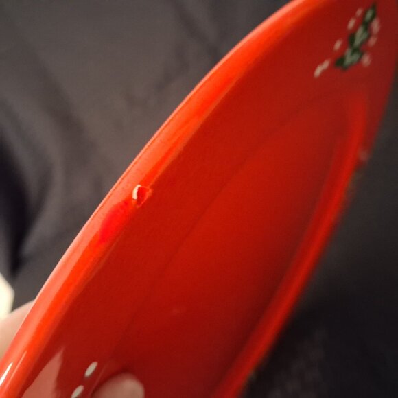 Waechtersbach Christmas Tree Red/Green Large Platter/Charger Plate 12 Inch - Picture 5 of 8